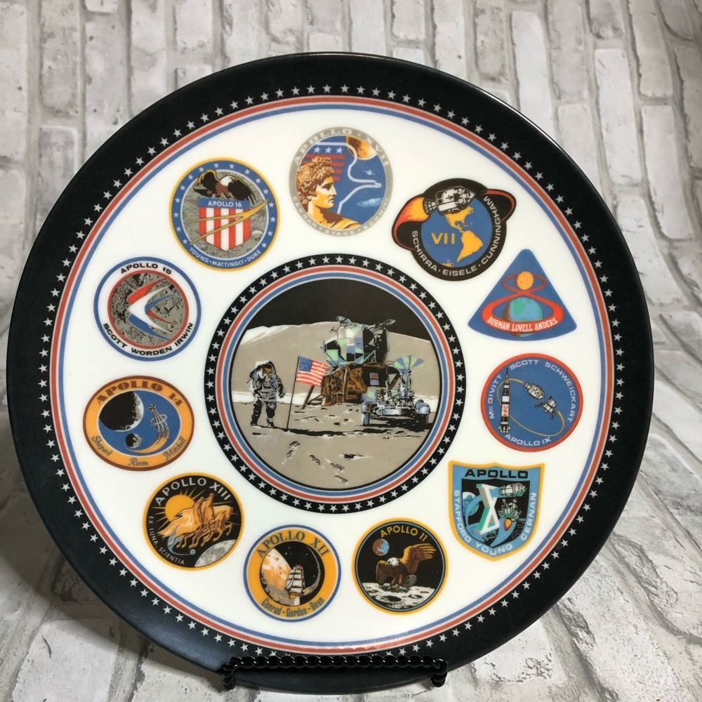 Collectible vintage plate NASA